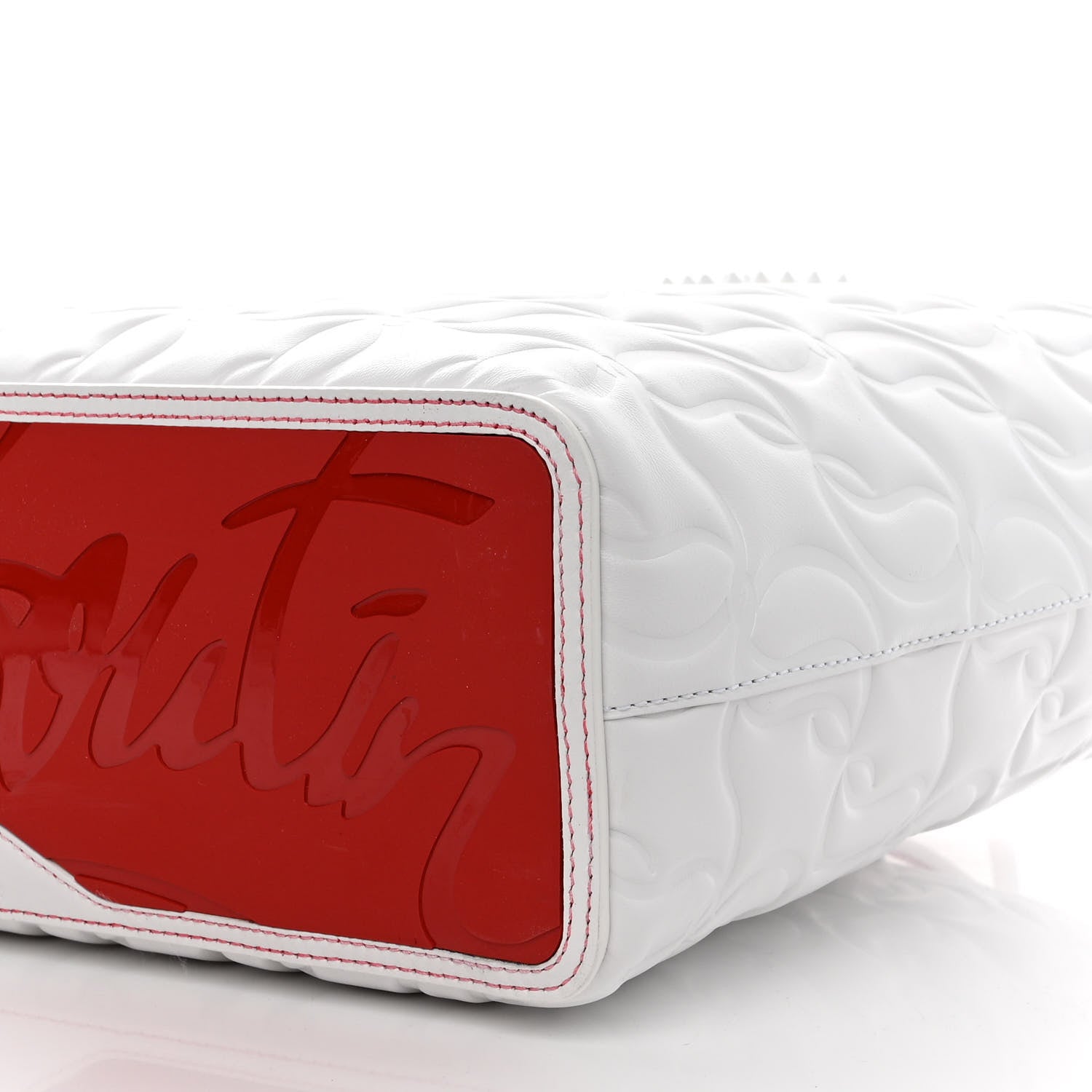 Christian Louboutin Nappa Embossed Small East West Cabata Tote White 11 of 11