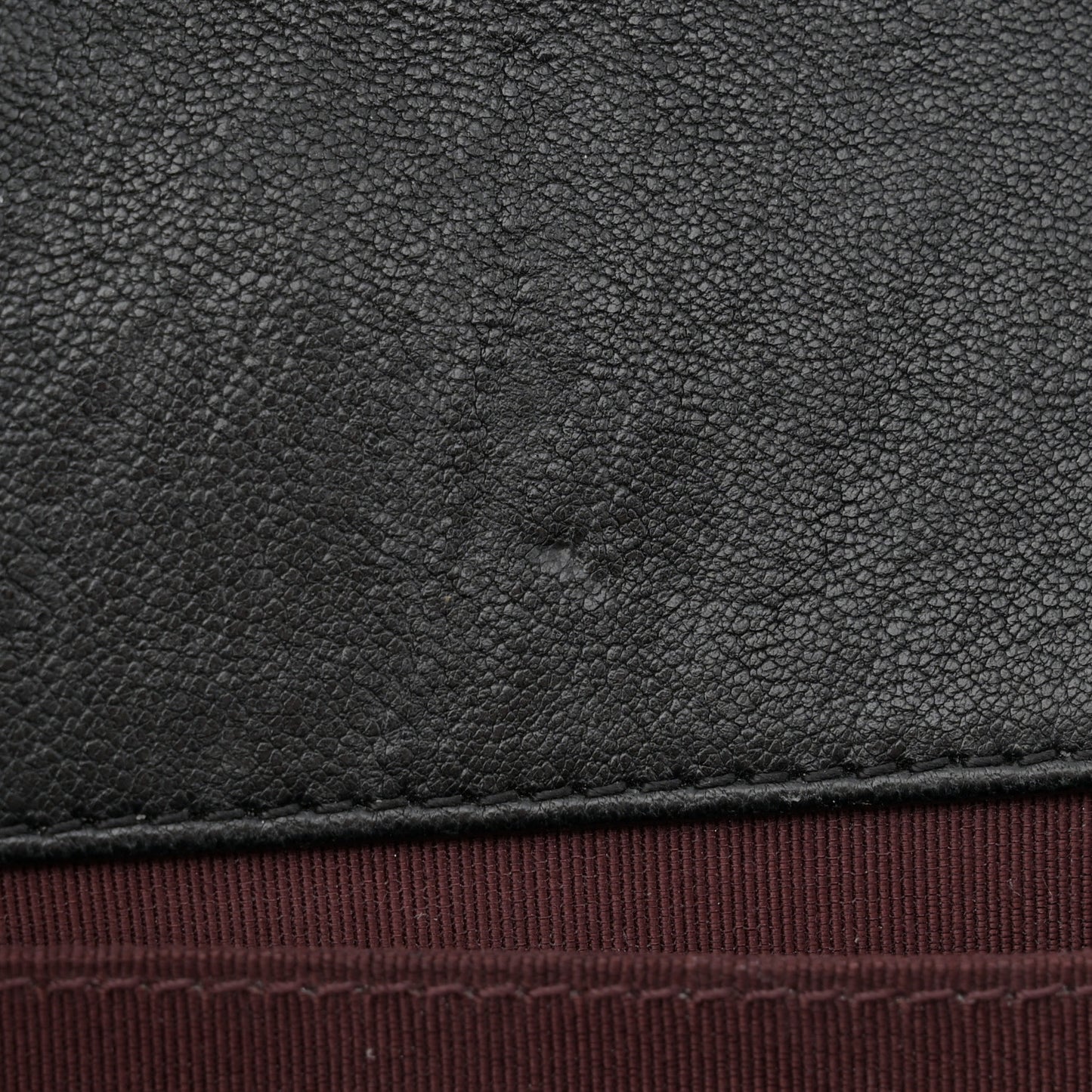 Crumpled Lambskin Small Studded Boy Flap Black
