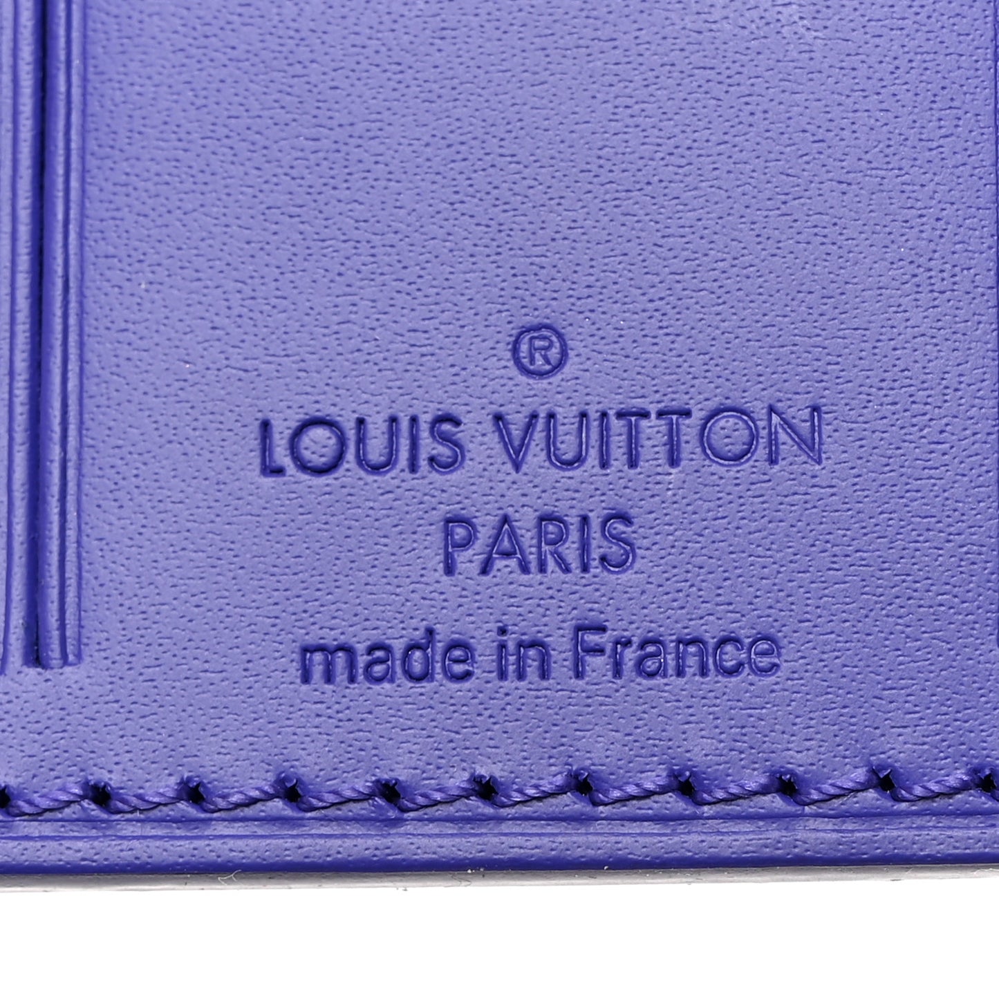 Calfskin Vivienne Luggage Tag Figue