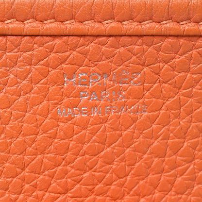 Hermes Taurillon Clemence Evelyne III PM Orange 6 of 12