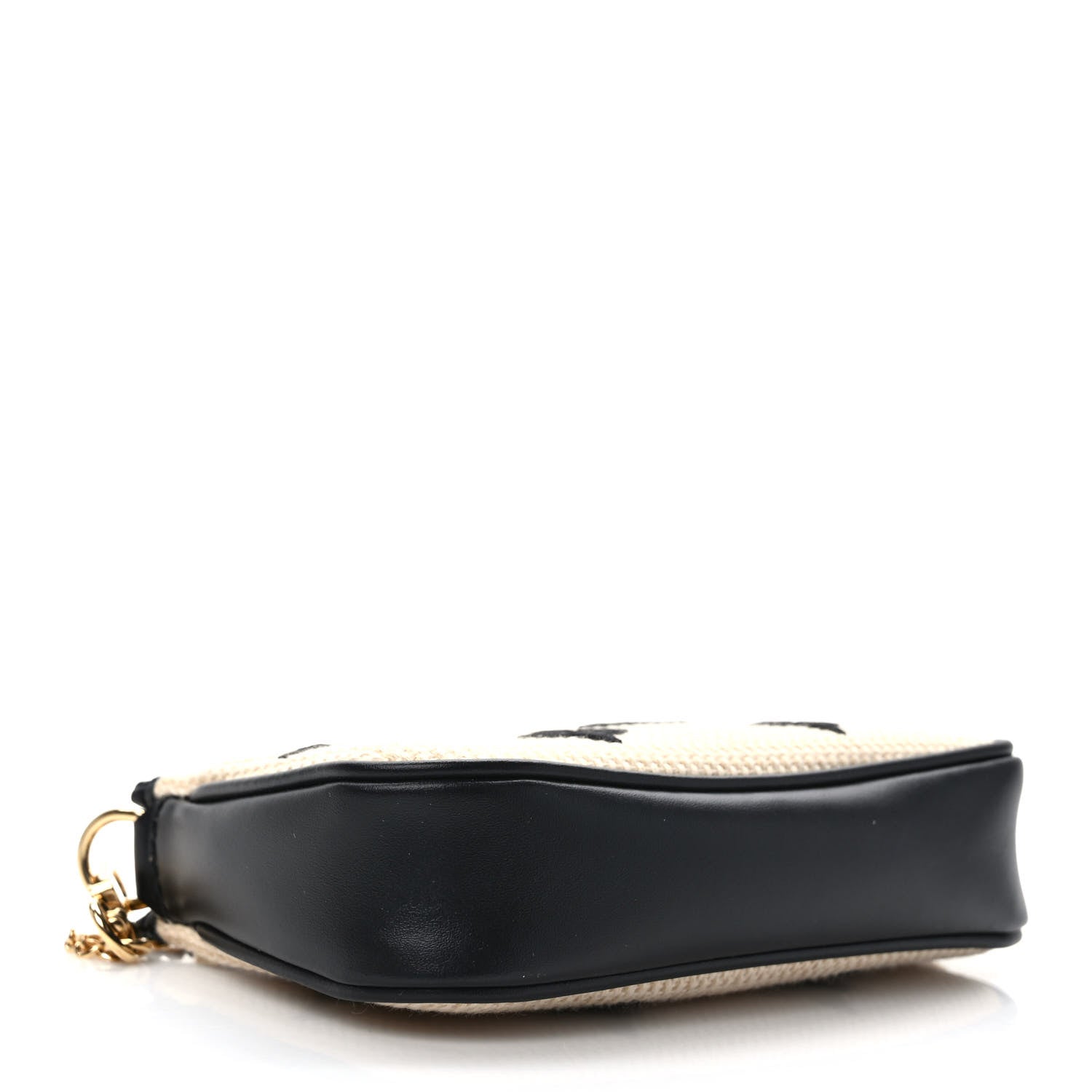 Louis Vuitton Cotton Monogram Giant Mini Pochette Accessories Beige Black 4 of 6