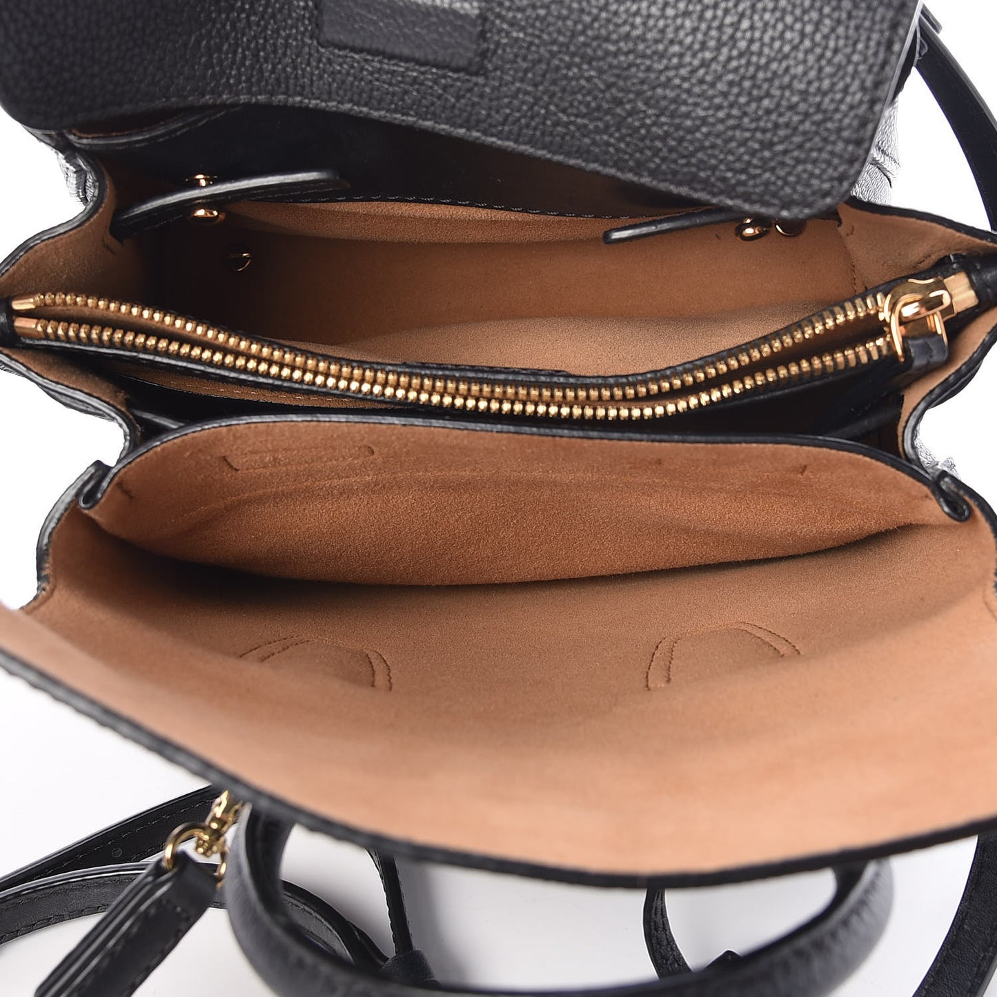 Grained Calfskin Mini Milla Tote Black