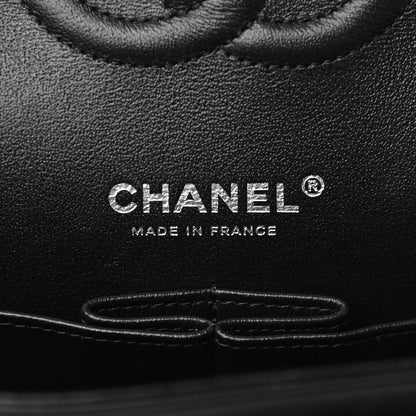 Chanel Velvet Sequin Mesh Lambskin Medium Double Flap Black 5 of 8