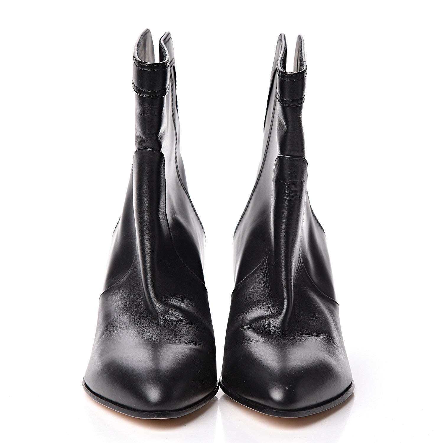 Chanel Calfskin CC Short Boots 40 Black 2 of 14