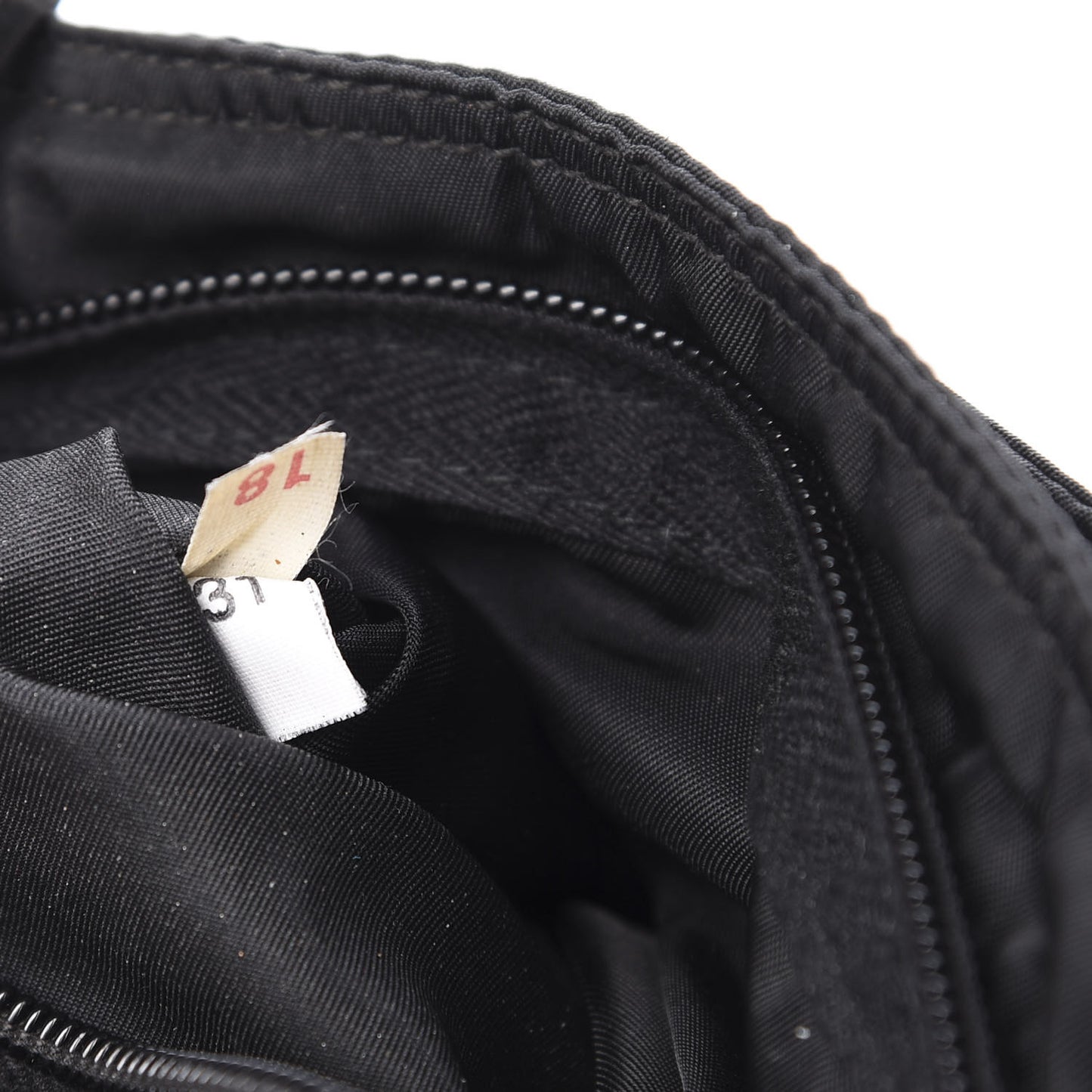 Nylon Flat Messenger Bag Black