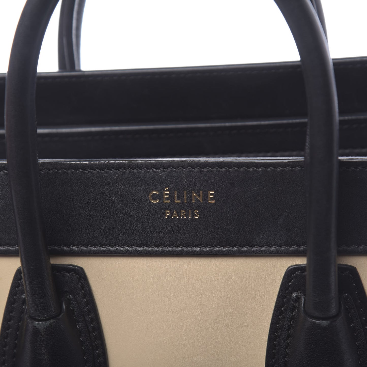 Satin Calfskin Nano Tri-Color Luggage Seashell