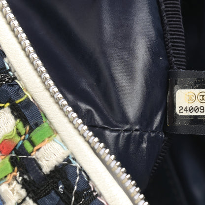 Chanel Lambskin Tweed Waist Bag Ecru Red Blue 7 of 14