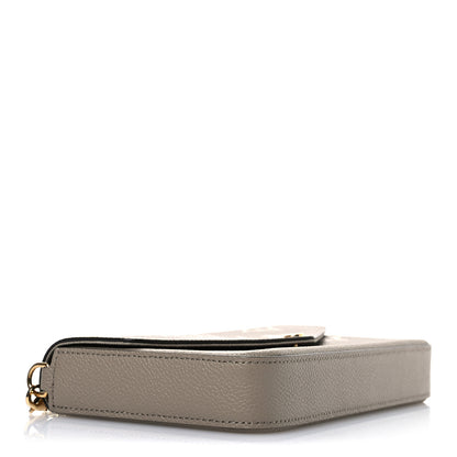 Louis Vuitton Empreinte Monogram Giant Felicie Pochette Tourterelle Creme 5 of 12