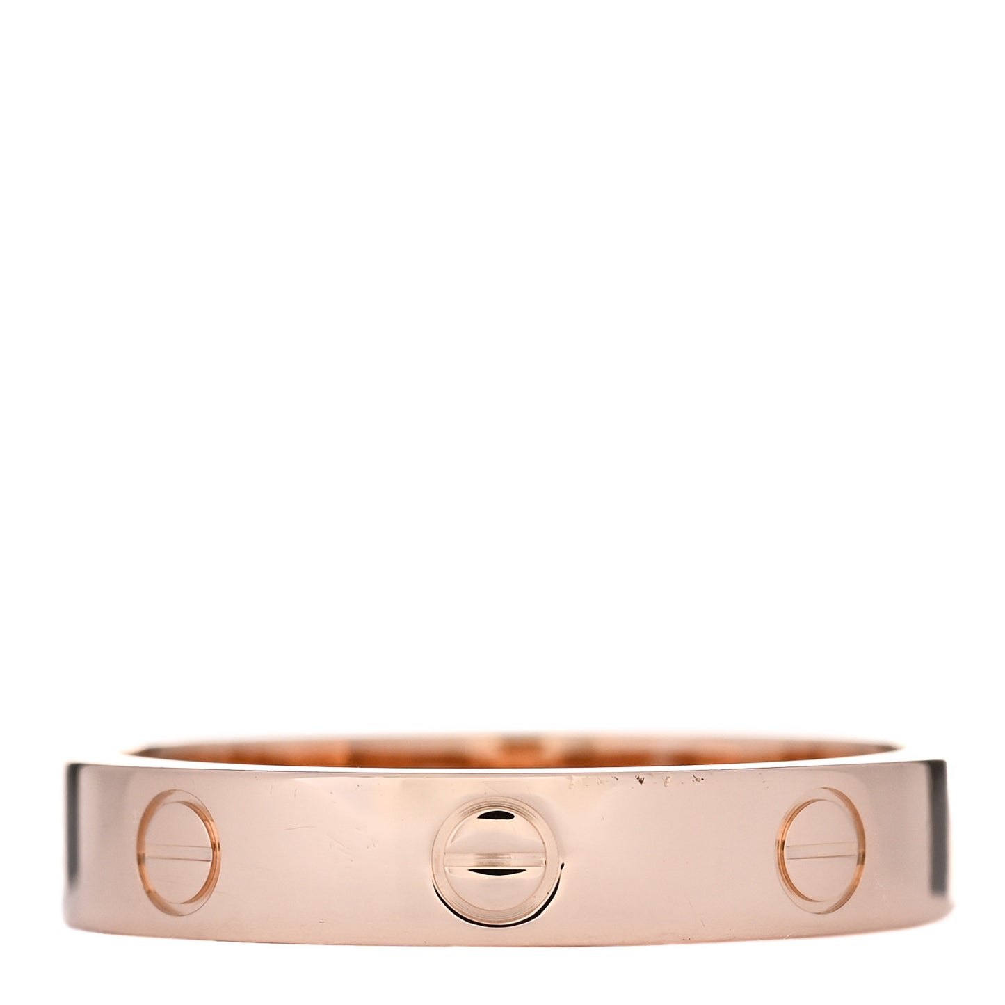 18K Pink Gold 4mm LOVE Wedding Band Ring 58 8.25