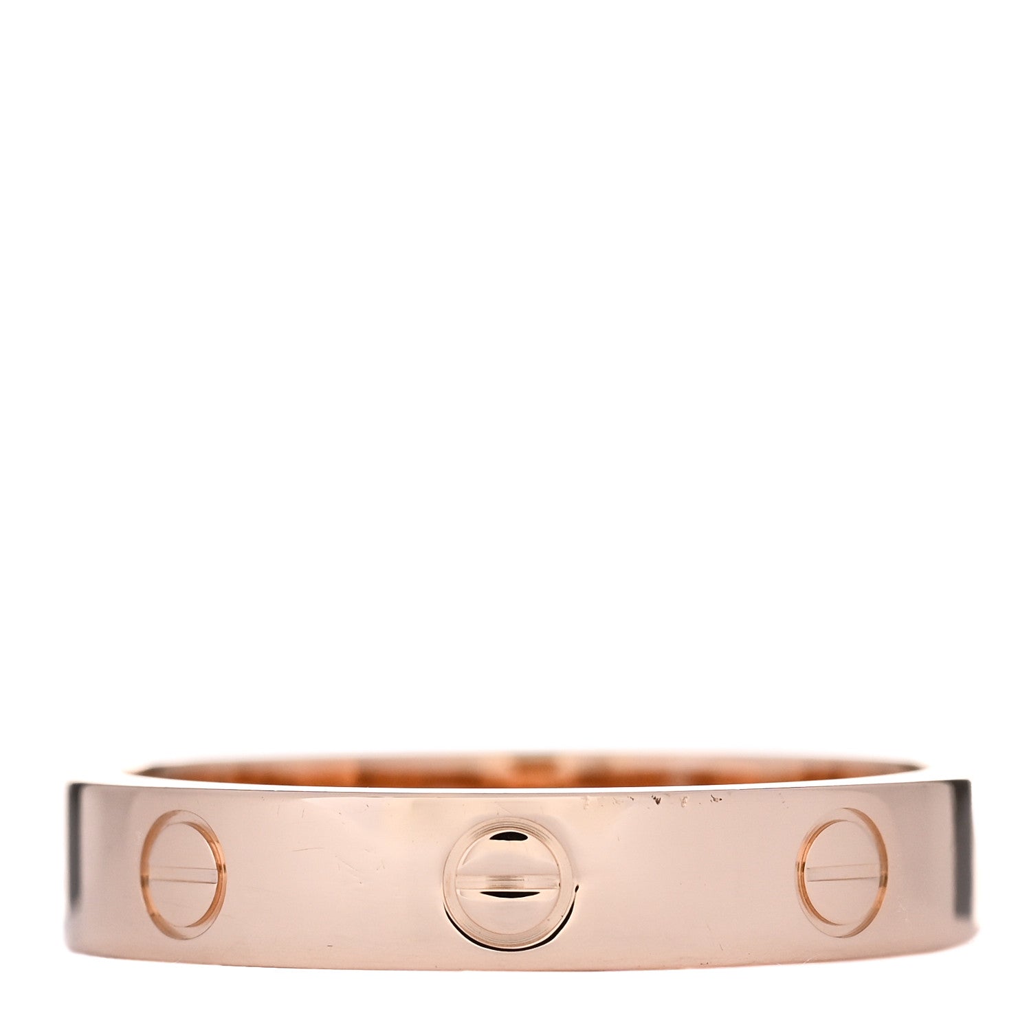 Cartier 18K Pink Gold 4mm LOVE Wedding Band Ring 58 8.25 3 of 4