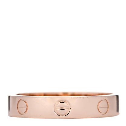 Cartier 18K Pink Gold 4mm LOVE Wedding Band Ring 58 8.25 3 of 4