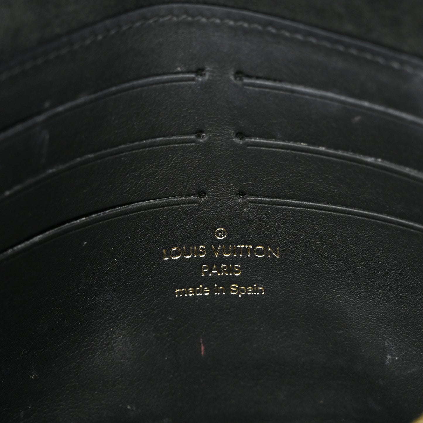 Damier Ebene Vavin Chain Wallet Black