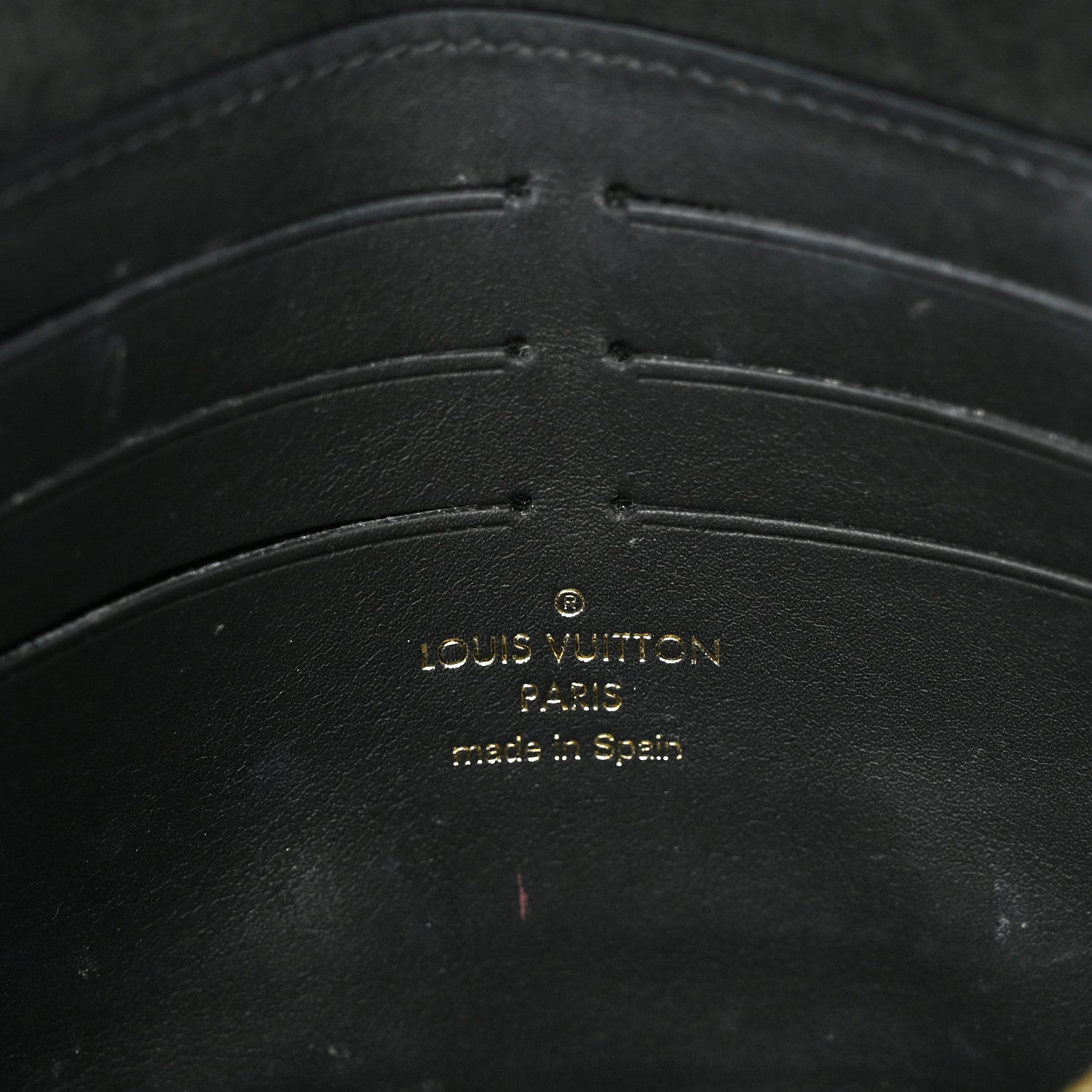 Louis Vuitton Damier Ebene Vavin Chain Wallet Black 6 of 10