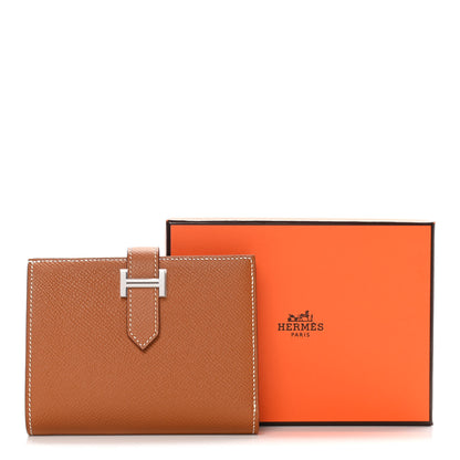 Hermes Epsom Bearn Compact Wallet Gold 12 of 12