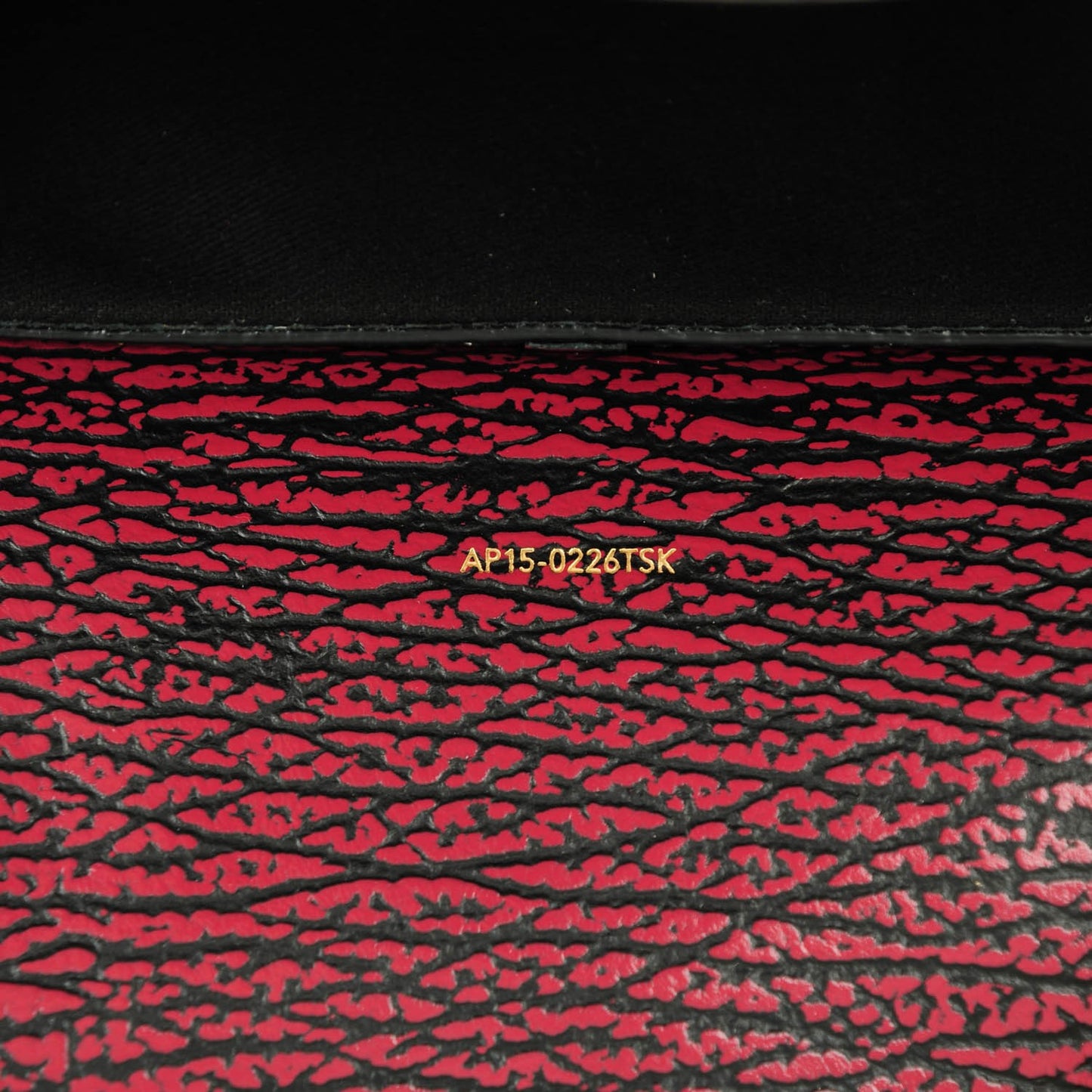 3.1 Textured Calfskin Mini Pashli Satchel Black Red