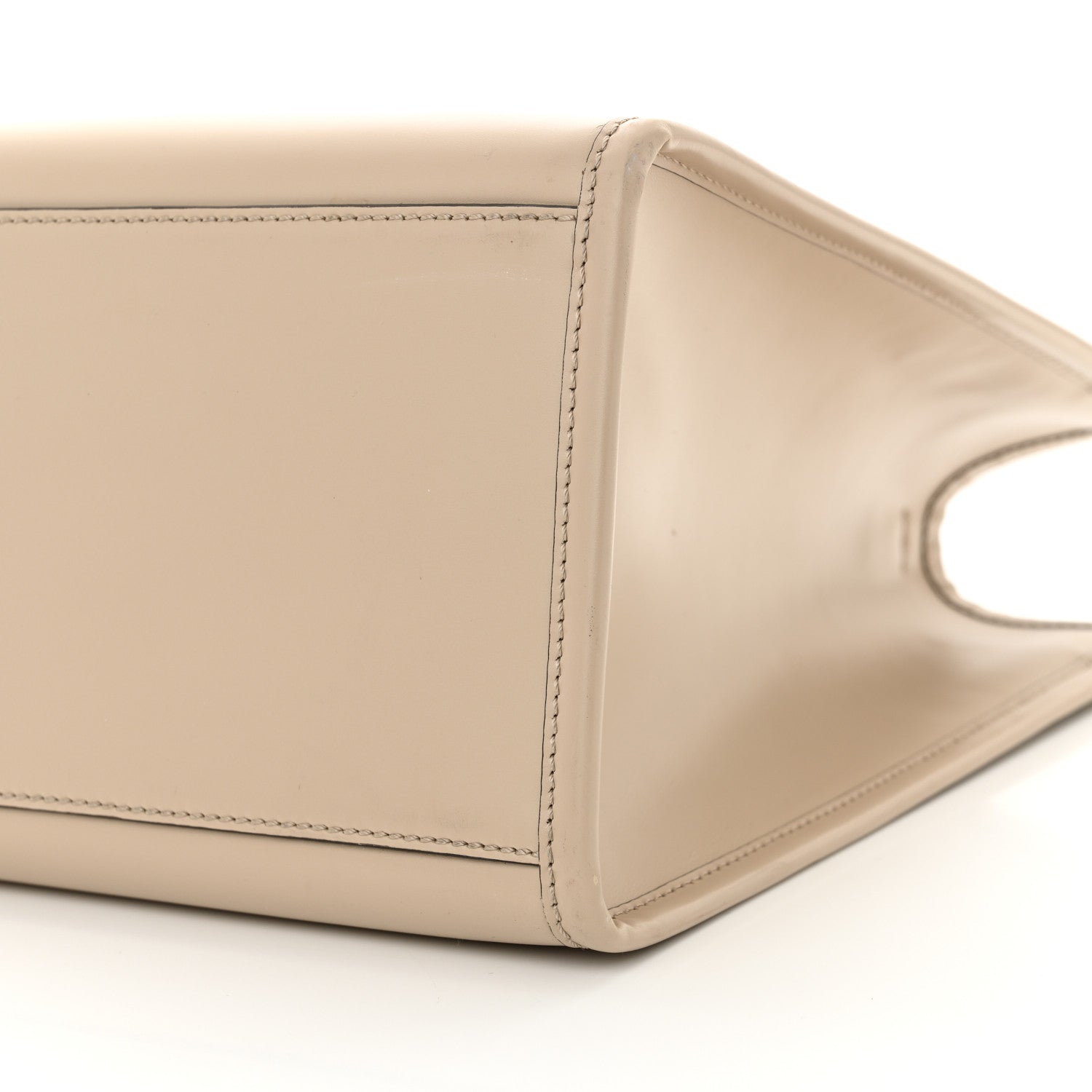 Fendi Vitello King Plexiglass Elaphe Python Print Logo Medium Fendi Sunshine Shopper Tote Tartufo Daisy Roccia 10 of 14