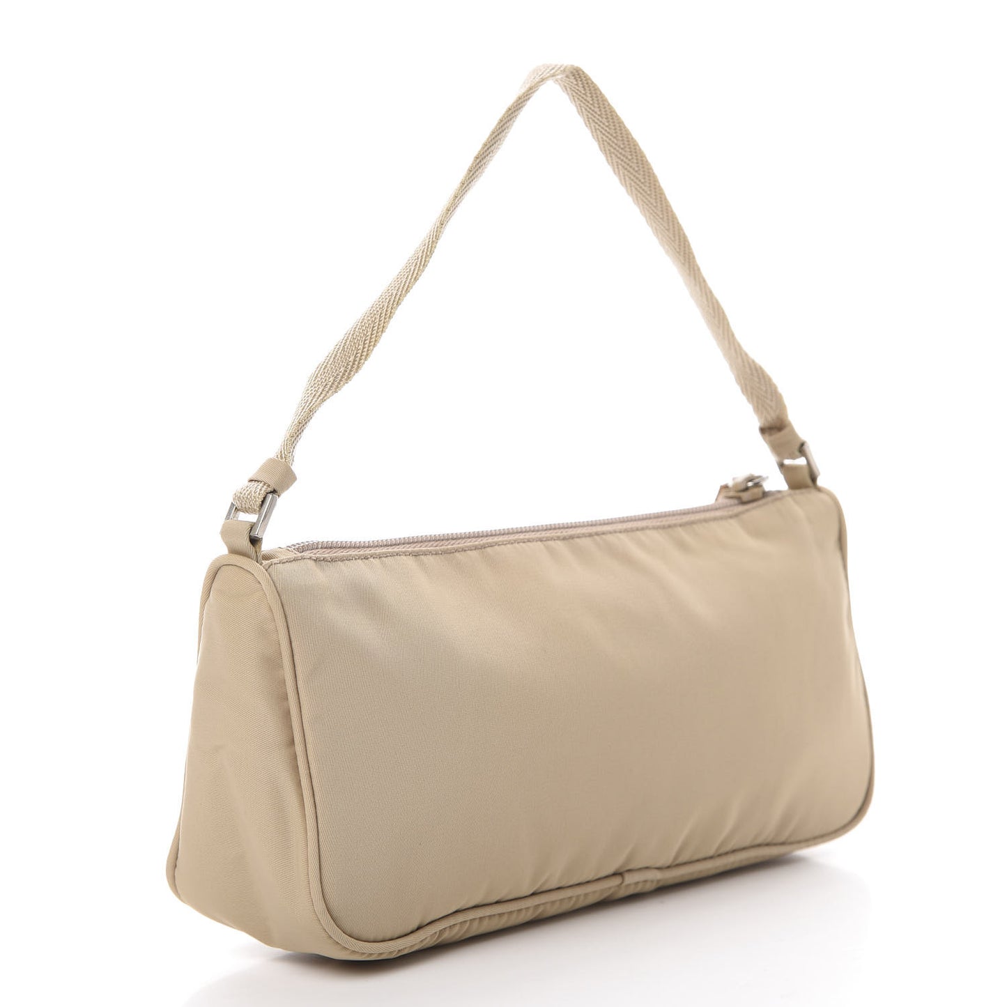 Tessuto Nylon Pochette Bag Cammeo