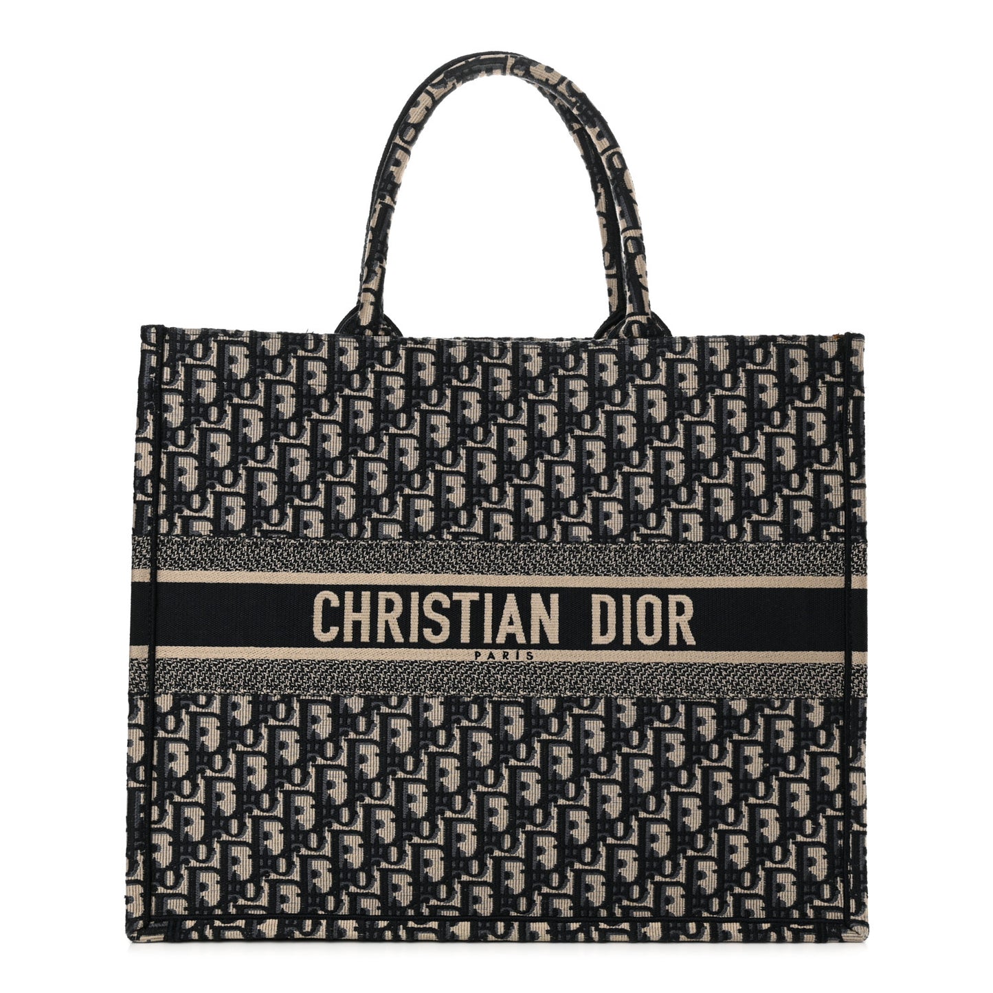 Oblique Large Book Tote Blue Multicolor