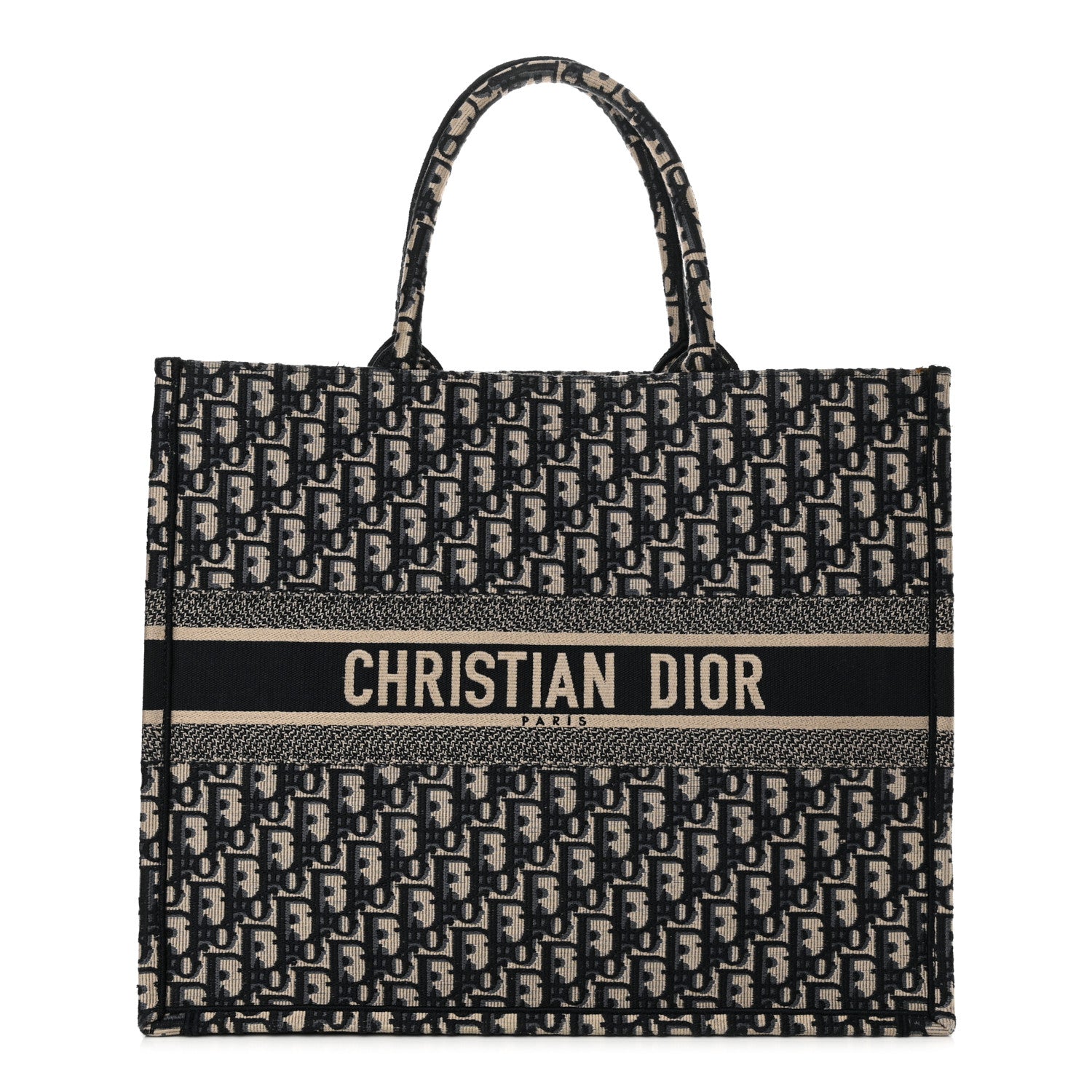 Christian Dior Oblique Large Book Tote Blue Multicolor 1 of 14