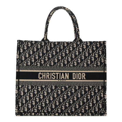 Christian Dior Oblique Large Book Tote Blue Multicolor 1 of 14