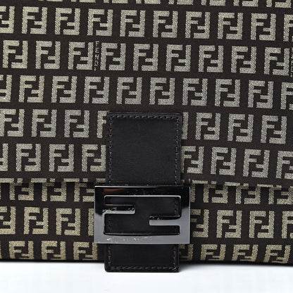 Fendi Zucchino Vitello Mama Baguette Testa di Moro Beige 9 of 9