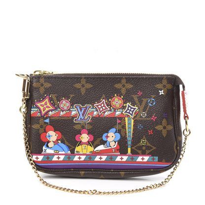 Louis Vuitton Monogram 2020 Christmas Animation Bumper Cars Mini Pochette Accessories Coquelicot 1 of 8