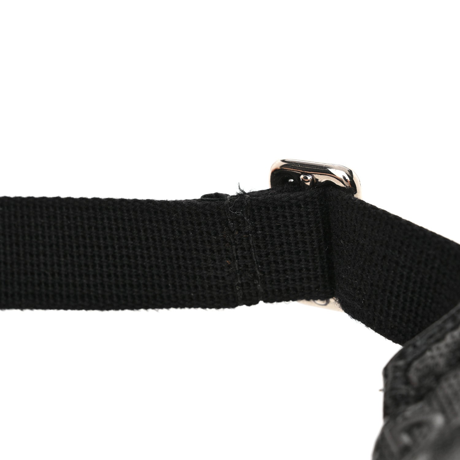 Gucci Calfskin GG Tennis Embossed Belt Bag Black 11 of 12