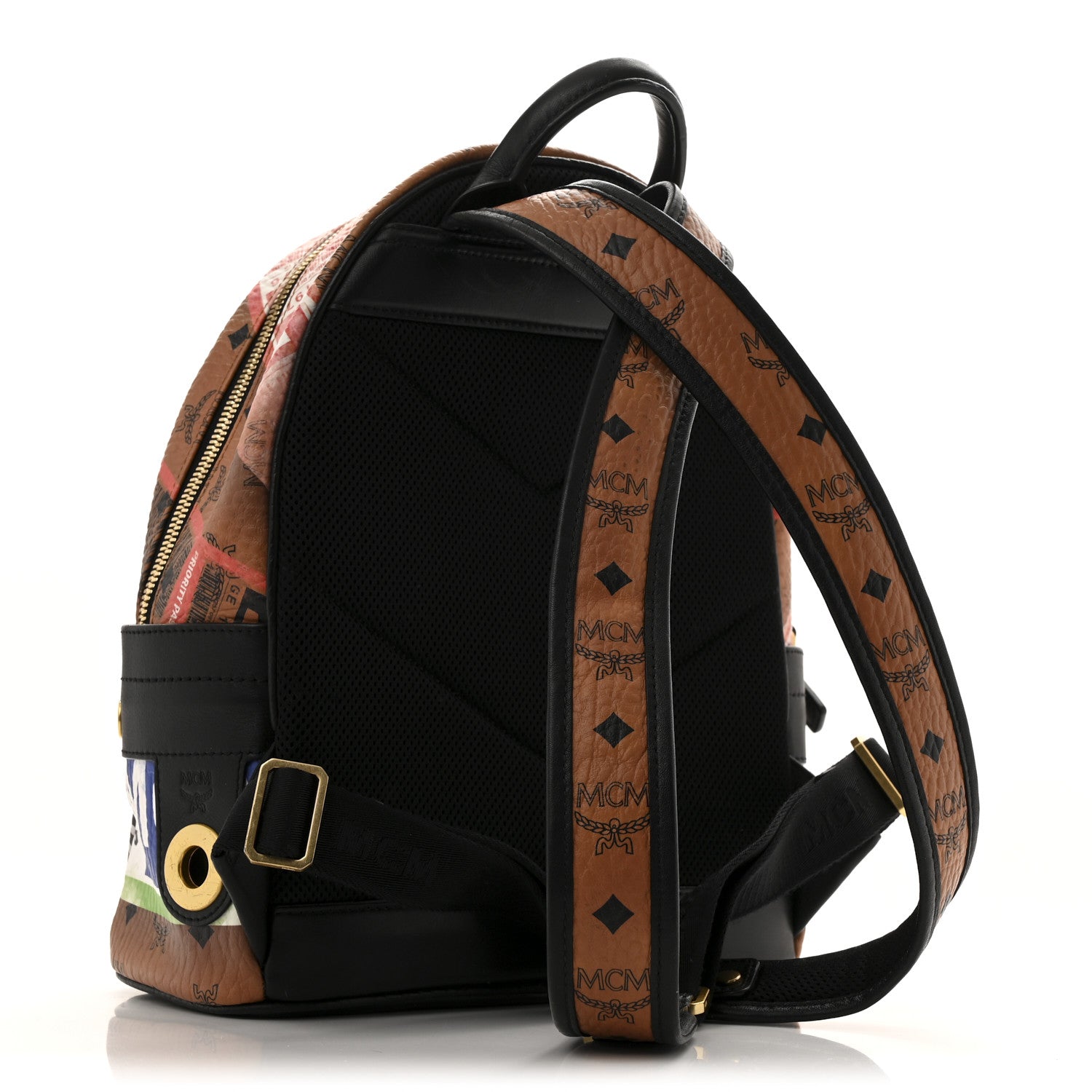 MCM Visetos Flight Print Small Stark Backpack Cognac 3 of 15