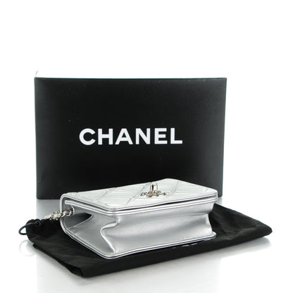 Chanel Metallic Calfskin Mini Propeller Flap Silver 4 of 8