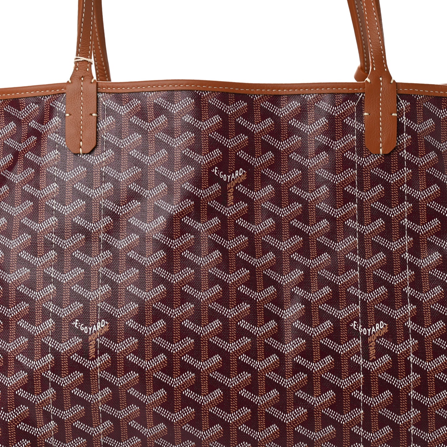 Goyardine Reversible Pertuis GM Burgundy