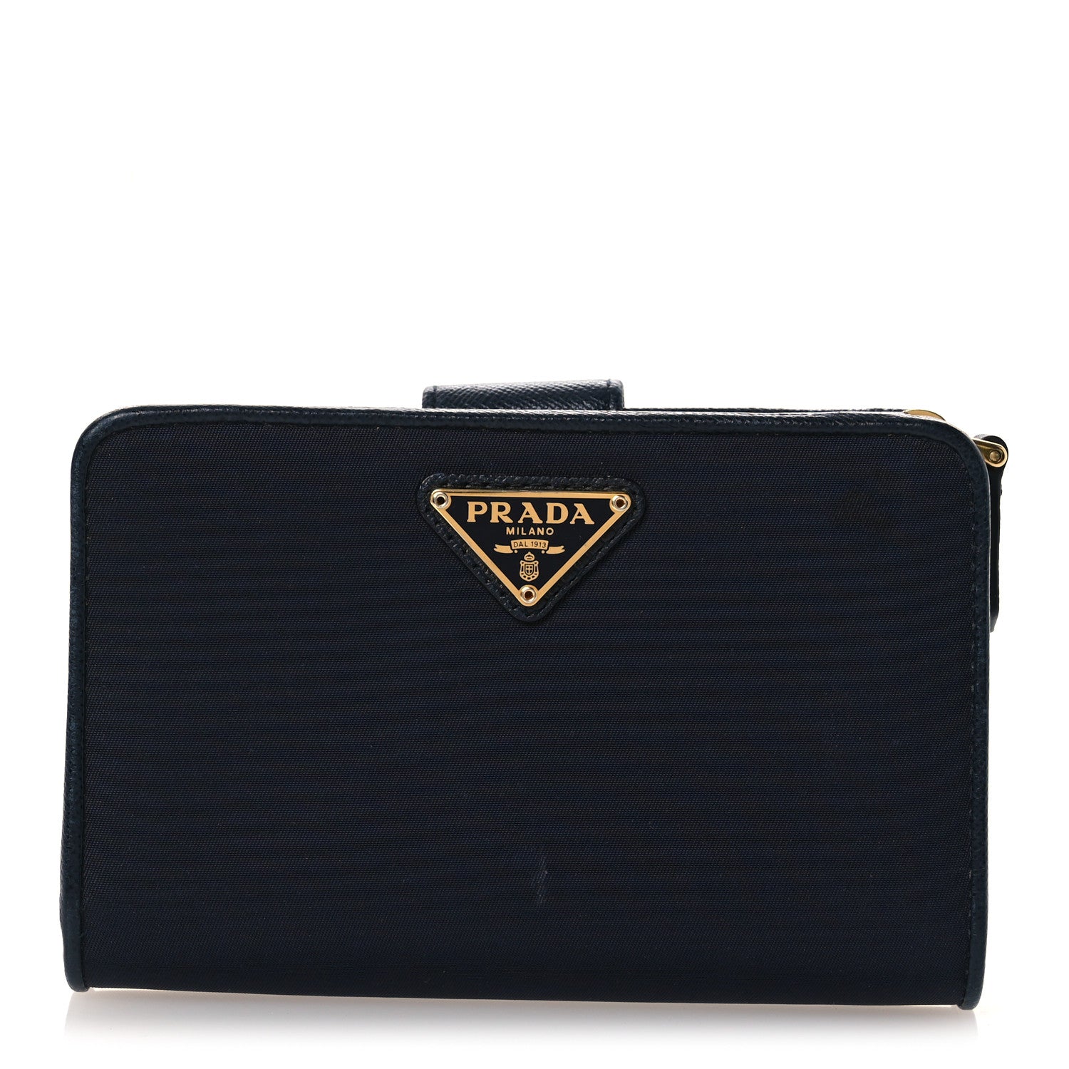 Prada Nylon Saffiano Metal Wallet Royal 1 of 10