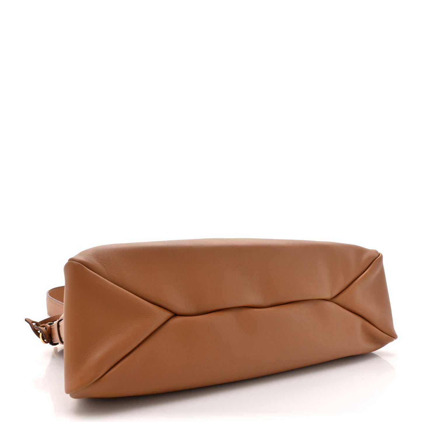 Soft Calfskin Large Aimée Shoulder Bag Caramel