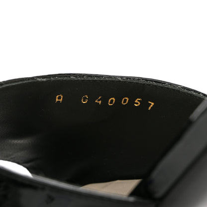 Chanel Patent Lambskin Pearl Mules 40.5 Black 8 of 13