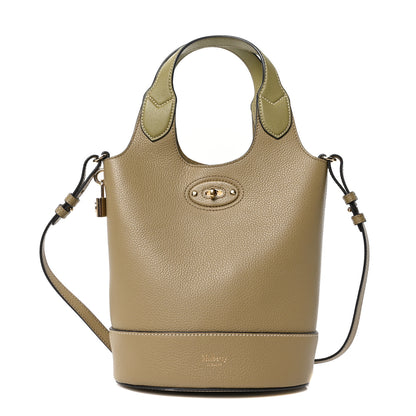 Mulberry Small Classic Grain Silky Calfskin Lily Tote Linen Green 1 of 9