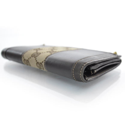Gucci Leather Monogram Web Continental Wallet Ebony 3 of 9