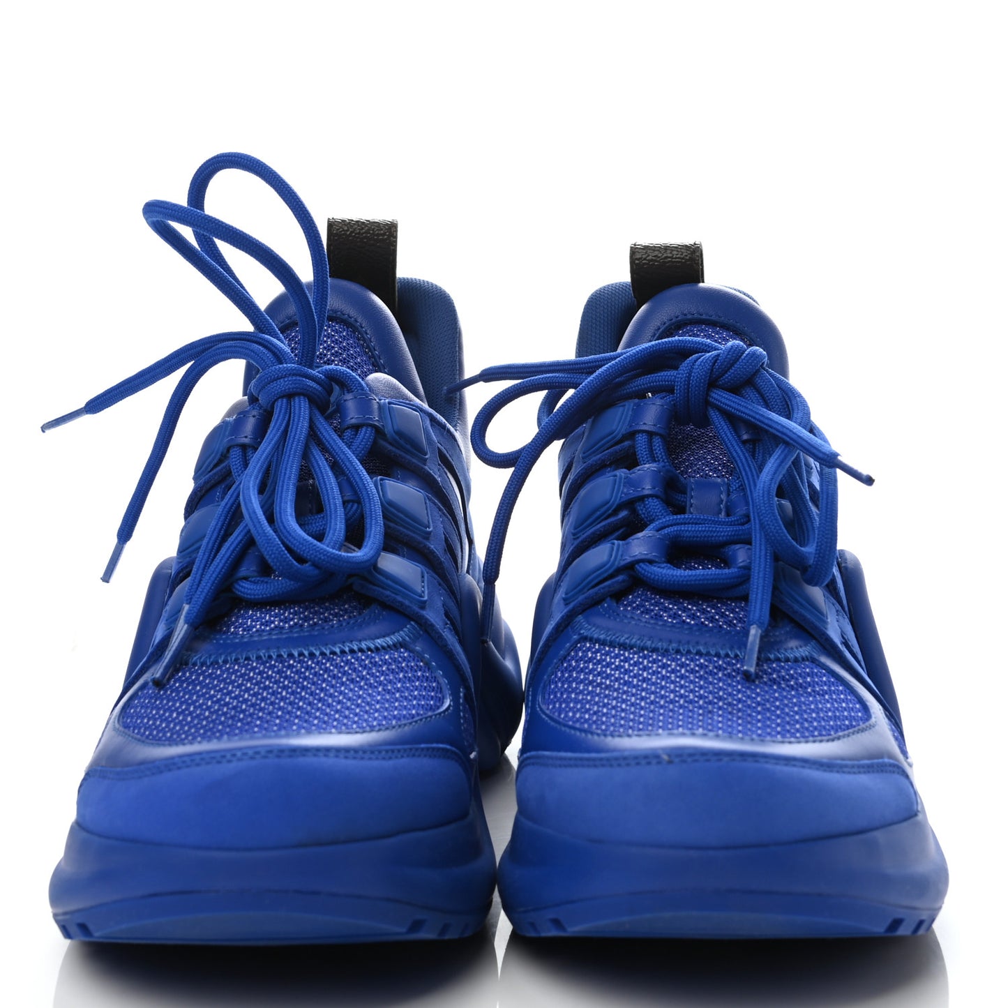 Calfskin Technical Nylon LV Archlight Sneakers 37 Blue