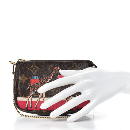 Louis Vuitton Monogram 2017 Christmas Animation Mini Pochette Accessories 2 of 8