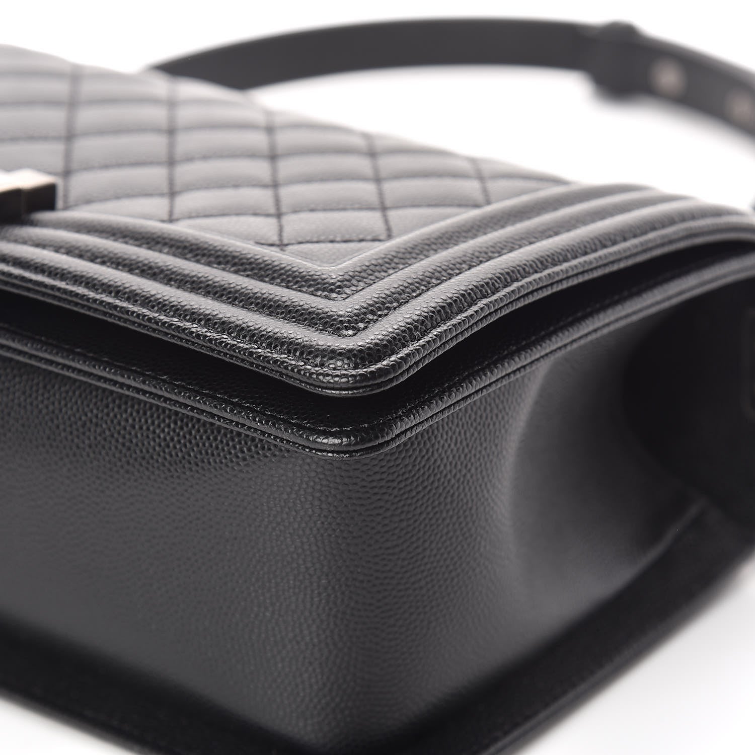 Chanel Caviar Quilted Medium Boy Flap Black 9 of 13