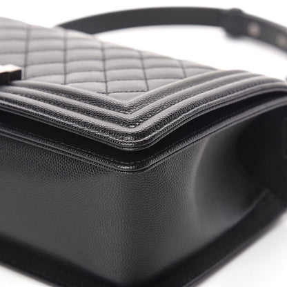 Chanel Caviar Quilted Medium Boy Flap Black 9 of 13