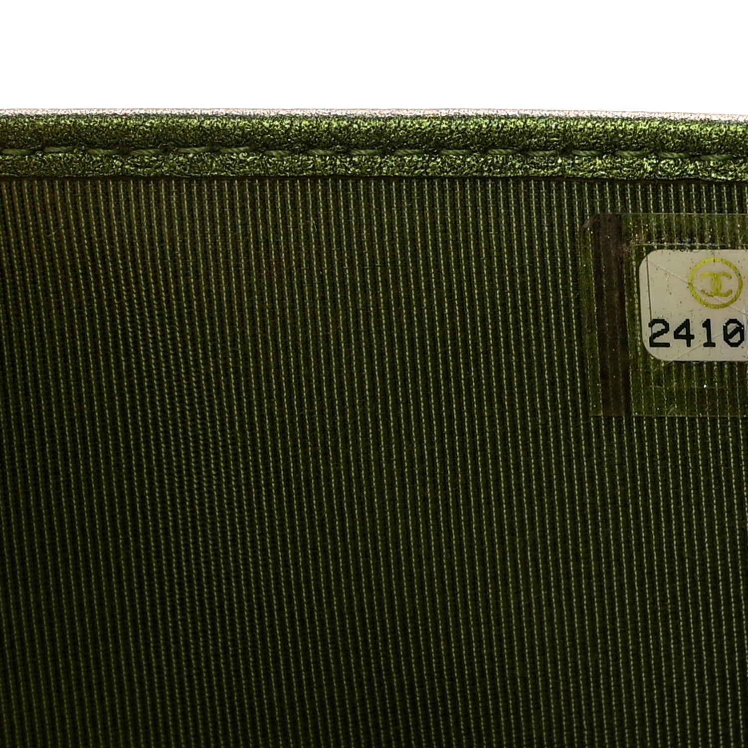 Chanel Iridescent Lambskin Quilted Small Compact Wallet Green 9 of 13
