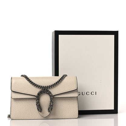 Gucci Dollar Calfskin Crystal Super Mini Dionysus Shoulder Bag Mystic White Black Diamond 11 of 11
