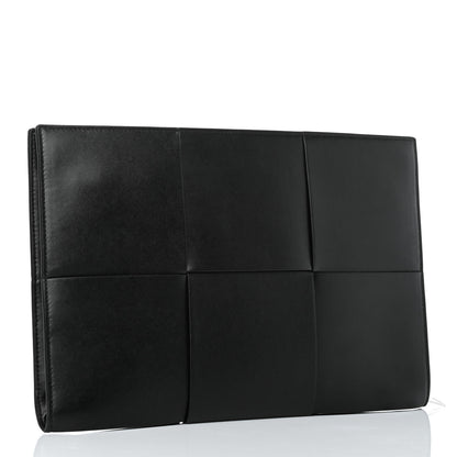 Bottega Veneta Calfskin Maxi Intrecciato Document Case Black 2 of 4