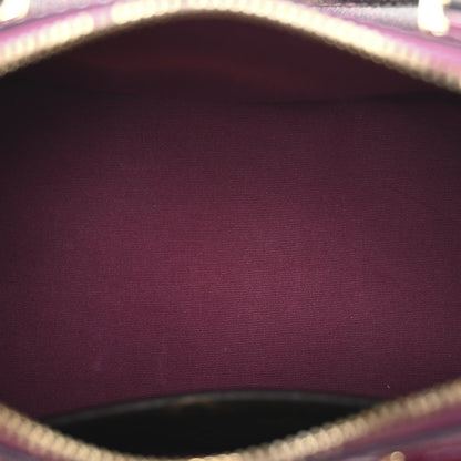 Louis Vuitton Patent Monogram Alma BB Magenta 5 of 11