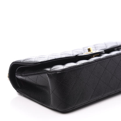 Chanel Caviar Quilted Medium Double Flap Black 7 of 10