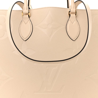 Louis Vuitton Empreinte Monogram Giant Onthego GM Creme 8 of 10