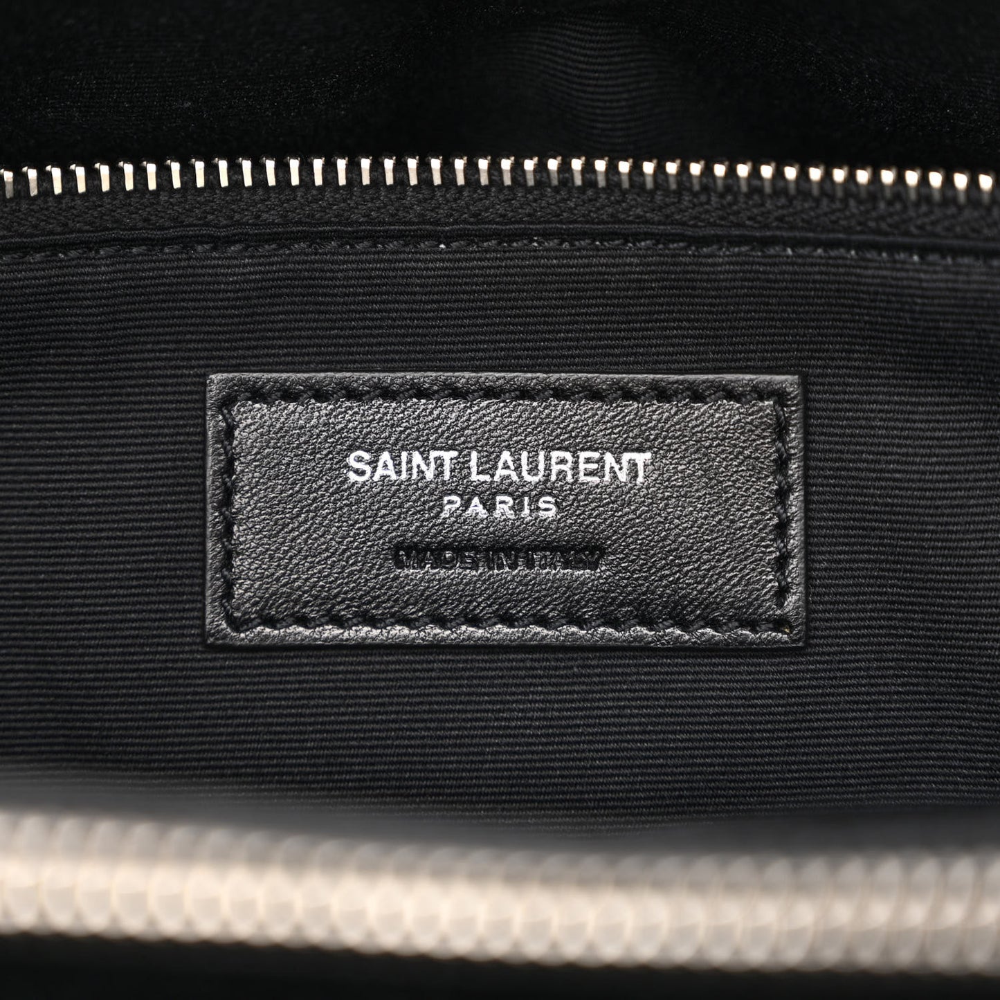 Calfskin Y Quilted Monogram Large Loulou Shopper Black