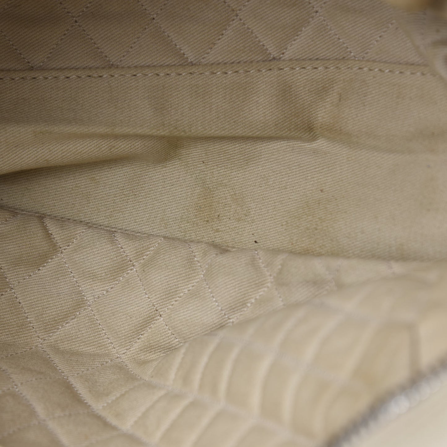 Calfskin Small CC Bowler White