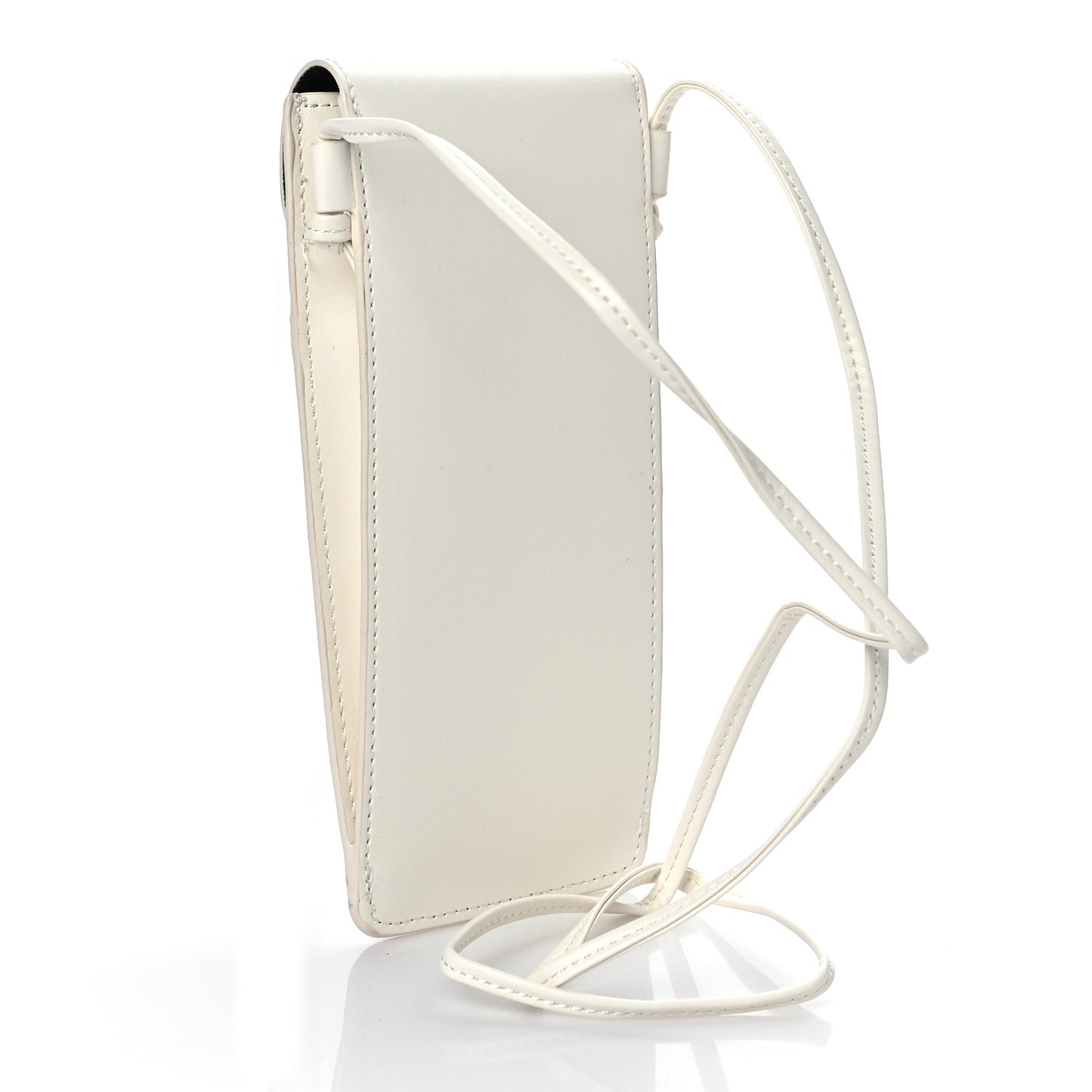 Smooth Calfskin Sunglasses Pouch White