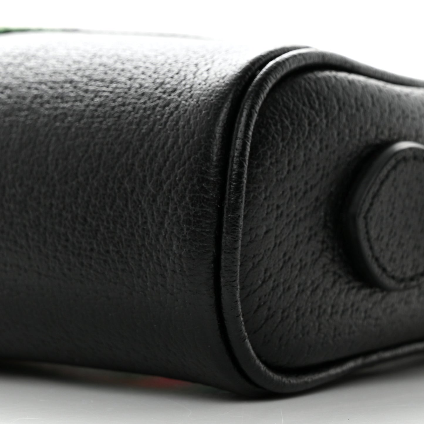 Calfskin Web Mini Ophidia Shoulder Bag Black