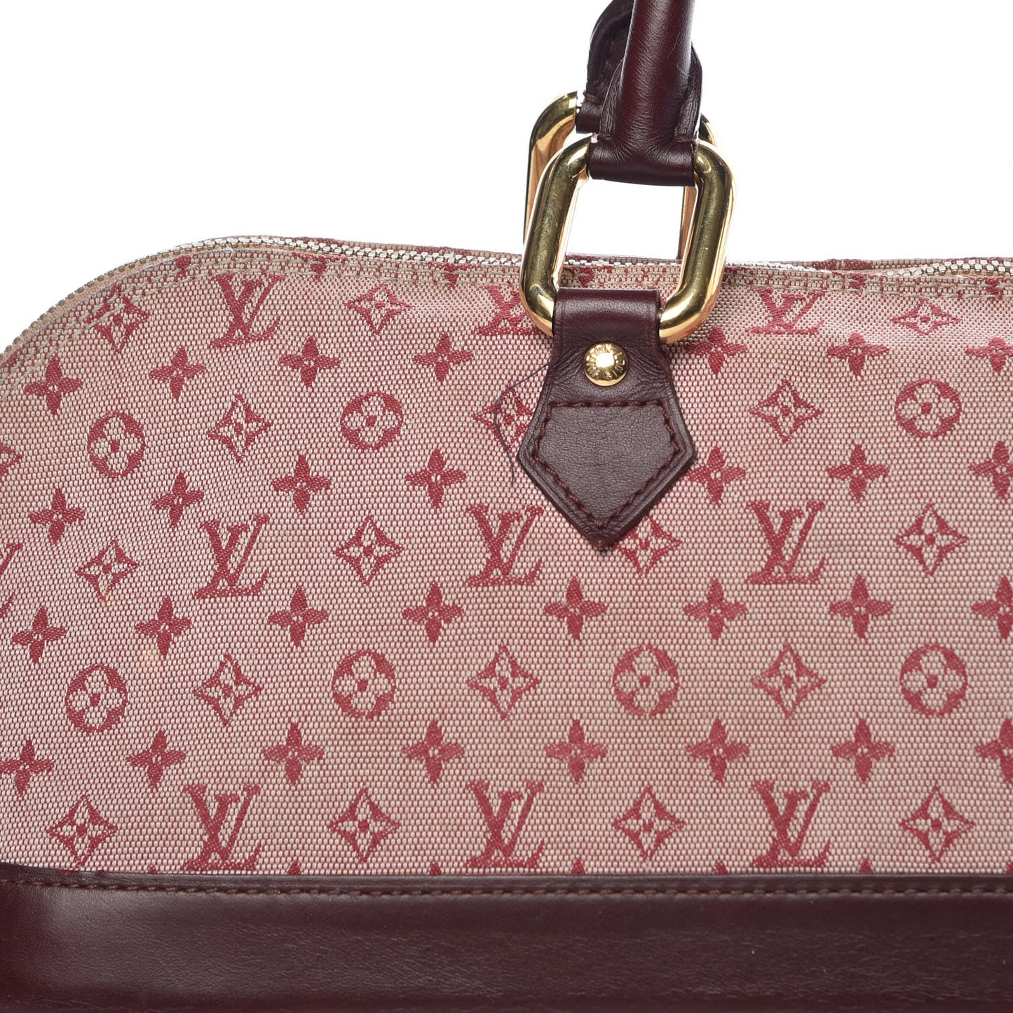 Mini Monogram Alma Long Cherry